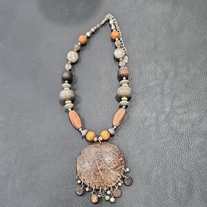 Boho-ethnic Style Statement Pendant Necklace